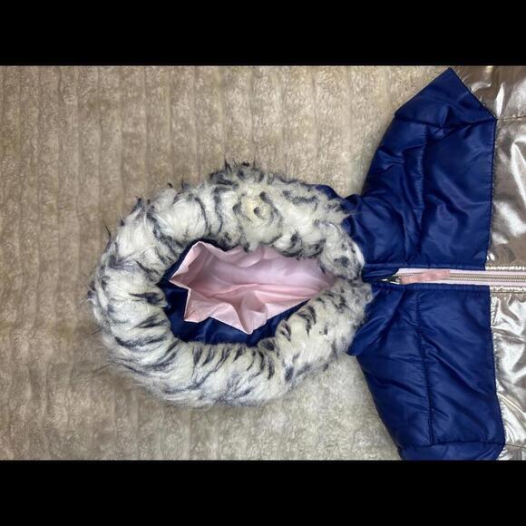 Rothchild striped colorblock hooded puffer jacket Size XS (6-6X) - Picture 2 of 5